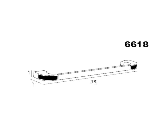 Cecilia towel bar with Swarovski crystals. Towel rail Secret Bath