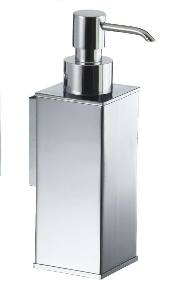 Chloe Chrome wall soap dispenser. Bathroom accessories. Modern bath MT