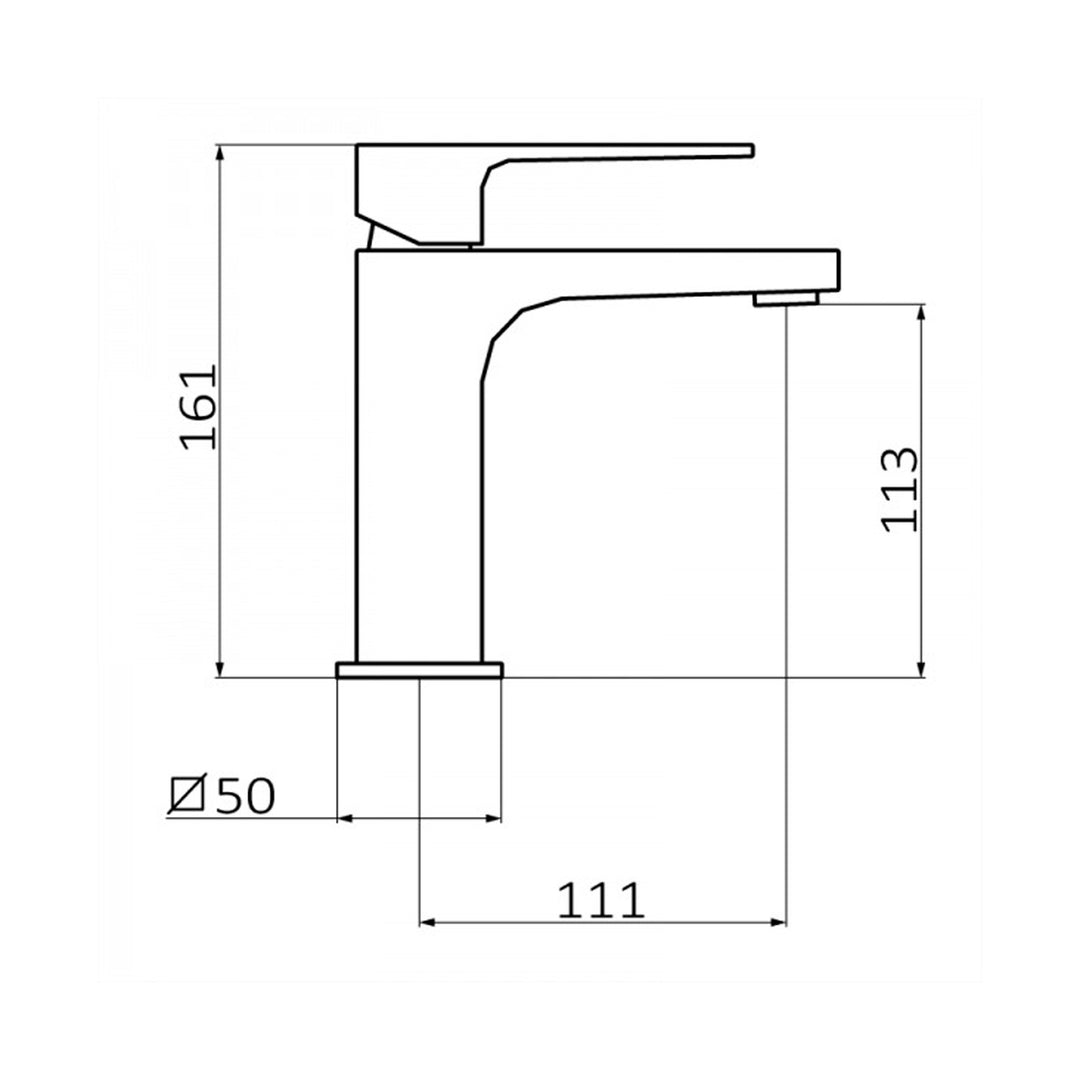 Single-Handle Bathroom Sink Faucet Kala White Grober