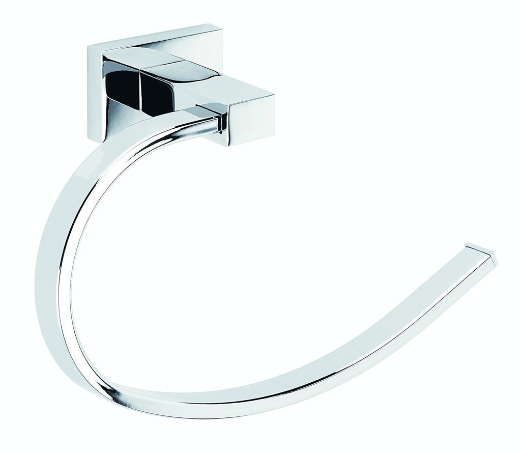 Albany Polished chrome small towel ring. Hand towel holder