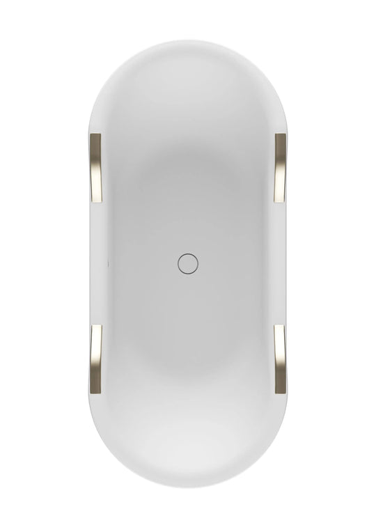 ARMANI/ Roca Baia White Luxury Bathtub ARMANI/Roca