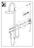 ARMANI/Roca thermostatic shower column. Armani shower system