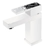 ALR2524M101BL, Altair Rive Gauche white bathroom sink faucet with Swarovski crystals, Luxury taps
