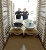 Flamingos bathroom vessel sink designed by David Delfin