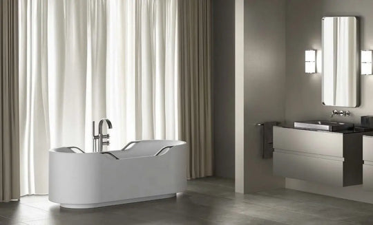 Armani Bathtub, Secret Bath, Luxury bathtub , Solid Surface bathtub ,Matte white bathtub ,Large bathtub, free standing bathtub, high end bathroom.