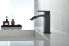 Monaco Single Hole Matte black Bathroom Sink Faucet. Deck mount black faucet