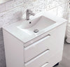 Tirare 32 inches Modern Bathroom Vanity with drawers. Porcelain sink console