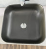 Dinam Square matte black bathroom vessel sink