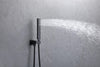 Monaco matte black complete shower set  .Shower System 10 Inches showerhead