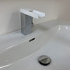 Single Handle Bathroom Sink Faucet Kala Balnea Chrome-White