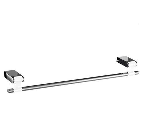 Iris Chrome White 18" Medium Towel Bar/Towel Rail Holder MT