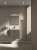 Lisa 24 inches wall mounted bathroom Vanity 2 drawers with ceramic sink console. Small bathrooms
