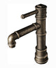 Loft single handle bathroom sink faucet. Industrial style tap