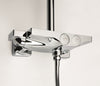Oria polished chrome thermostatic shower column. Shower system set