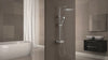 Oria polished chrome thermostatic shower column. Shower system set