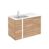 Neox 36 inches modern wall mounted bathroom Vanity 2 drawers with ceramic sink console