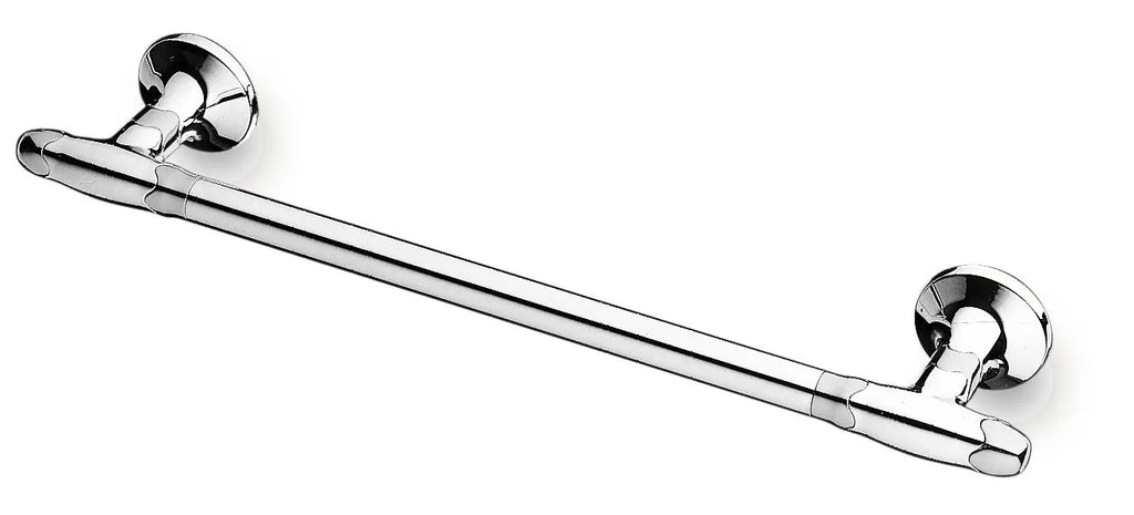 Filigrana Polished chrome and gold 24" large towel bar. Towel rail Uraldi