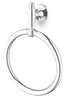Filigrana Polished chrome and gold towel ring. Hand towel holder.