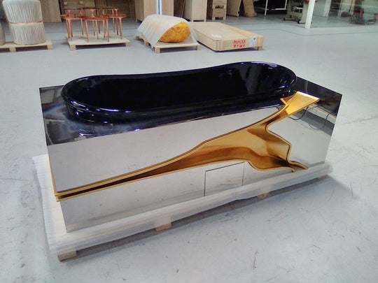 Lapiaz Mirrored-Gold Luxury Bathtub MV