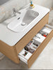 Aston Contemporary Floating 40 inches bathroom vanity. Natural Oak, European brand