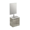 Pack Stay 20 inches floating small bathroom Vanity with sink console and mirror. Contemporary small bathroom cabinet.