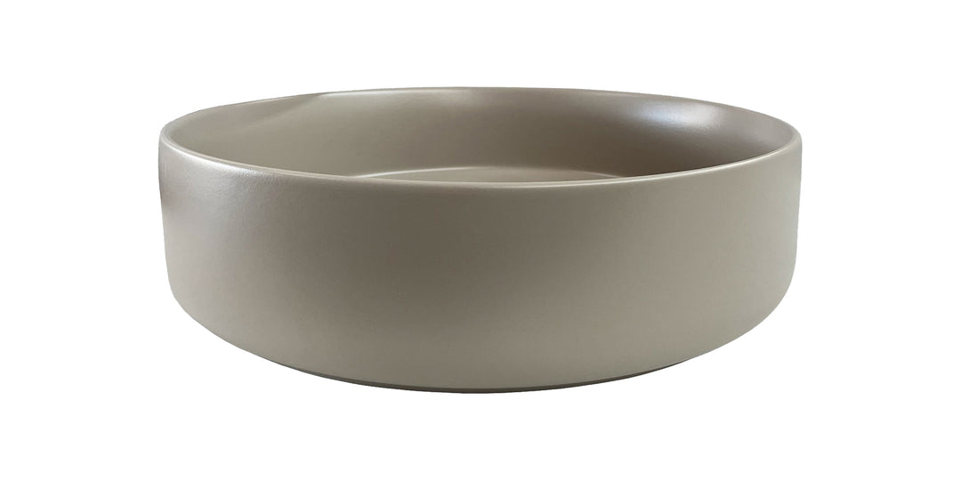 Round Matte Sand gray bathroom vessel sink Secret Bath