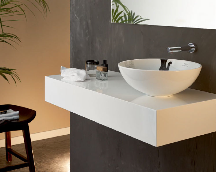 Totem bathroom vessel sink designed by Adri Santiago Bathco