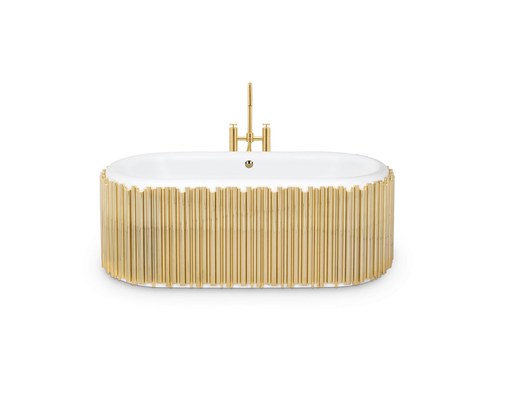 Symphony polished brass- white Luxury Bathtub MV