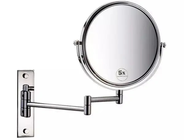 Wall mount 8" Two sided swivel magnification mirror