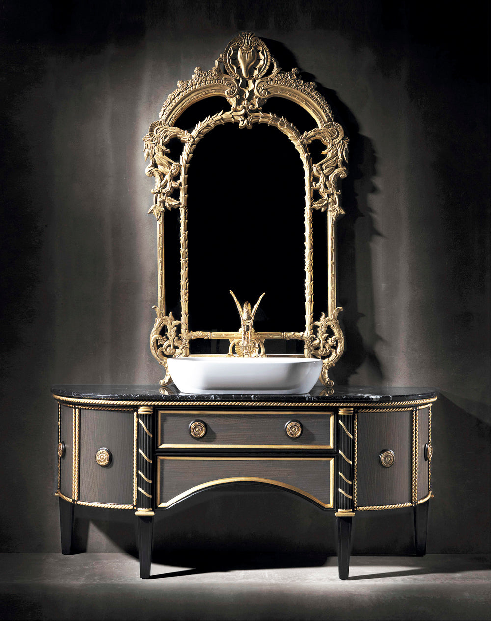 Randa Classic Bathroom Vanity 71". Single sink traditional luxury bathroom vanity