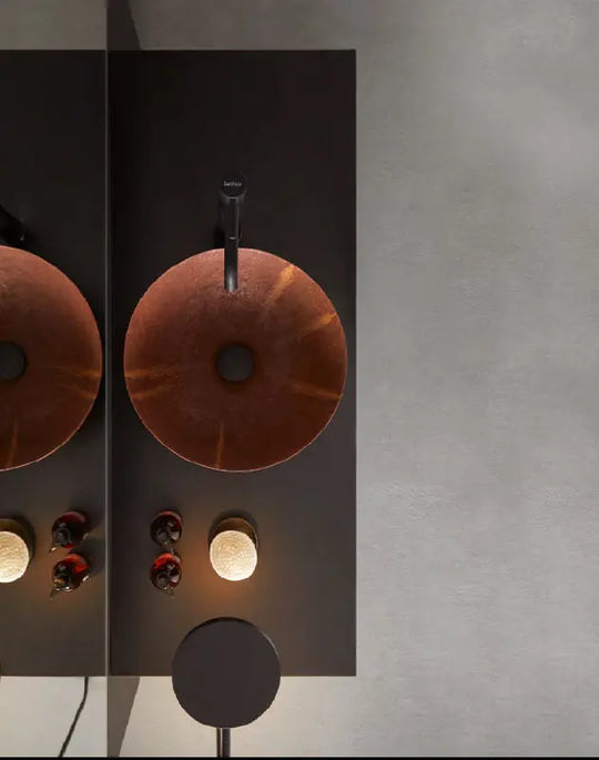 Corten steel bathroom vessel sink. Matte Oxide Bathco