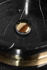 Darian black leather bathroom vanity 40". Black Leather Upholstery