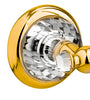 Strass Luxury gold towel bar with customized Swarovski crystals. Plain plate