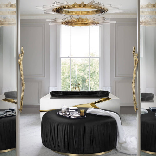 Lapiaz bathtub, Luxury bathtub, High end bath fixtures, Unique bathtub, Luxury bathroom, Brass bathtub, secret bath