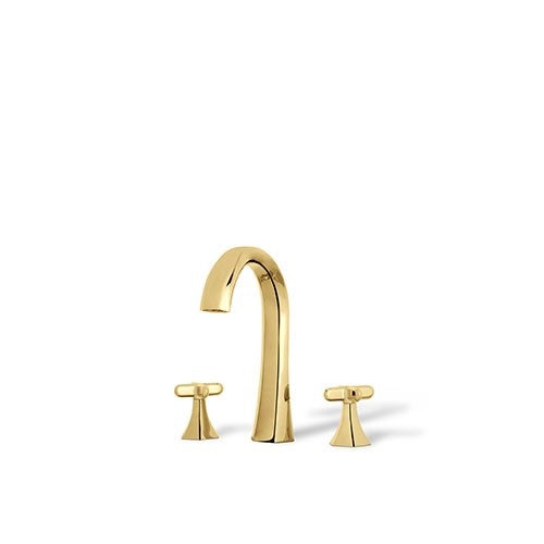 Elegance bathroom sink faucet. Polished gold MV