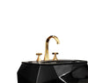 Elegance bathroom sink faucet. Polished gold
