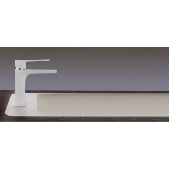 Single-Handle Bathroom Sink Faucet Kala White Grober