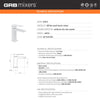 Single-Handle Bathroom Sink Faucet Kala White Grober