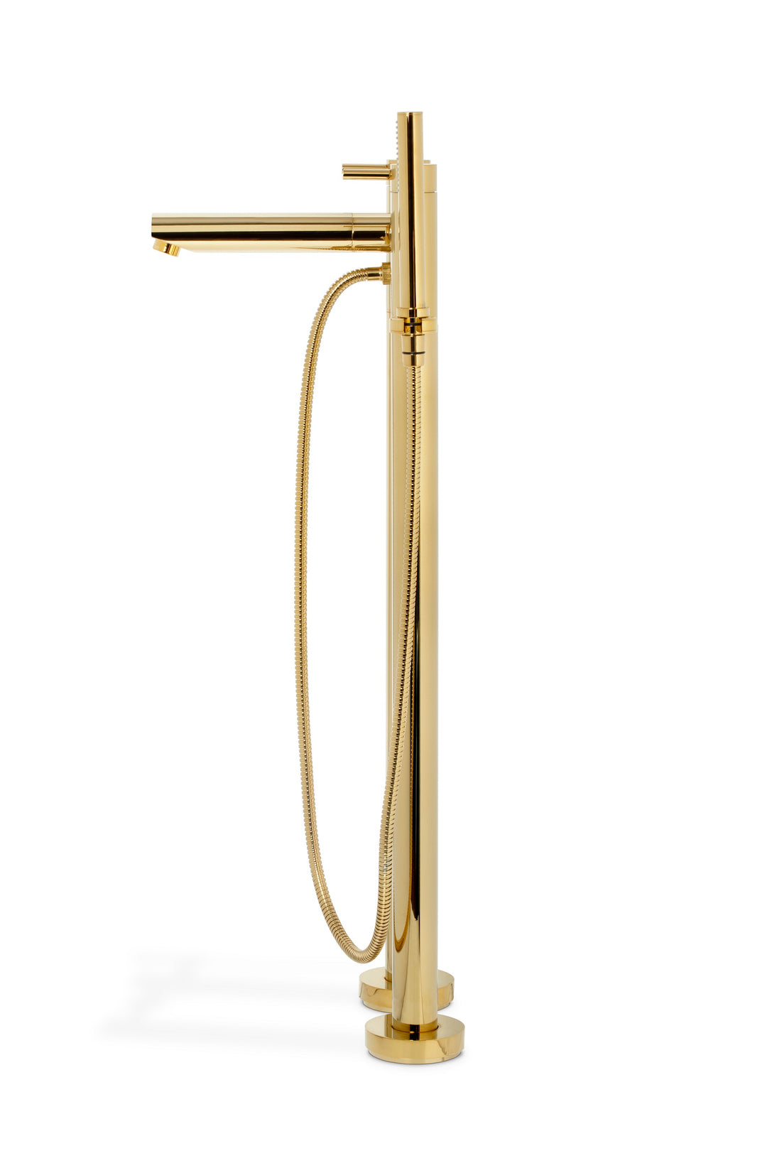 Harper bathroom free standing tub faucet. Polished gold MV