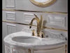 Antarctica Swan 2-handle bathroom sink faucet with Swarovski crystals. Widespread bathroom sink faucet, Luxury taps