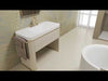 ARMANI/ Roca Baia Floorstanding thermostatic bath-shower mixer. Bathtub filler