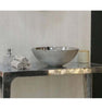 Brest silver bathroom vessel sink. Textured Porcelain. Bathco