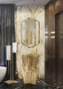 Eden 28" Polished brass bathroom vanity. Bathroom pedestal integrated sink.