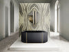 Black bathtub, Luxury bathtub, Large bathtub, Darian bathtub, Luxury bath fixtures, Secret Bath.