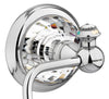 Strass Luxury chrome toilet paper holder with customized Swarovski crystals. Plain plate Secret Bath