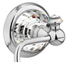 Strass Luxury chrome toilet paper holder with customized Swarovski crystals. Plain plate