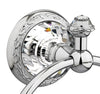 Strass Luxury chrome towel ring with customized Swarovski crystals. Decorated plate Secret Bath