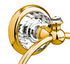 Strass Luxury gold towel ring with customized Swarovski crystals. Plain plate Secret Bath