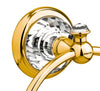 Strass Luxury gold towel ring with customized Swarovski crystals. Plain plate
